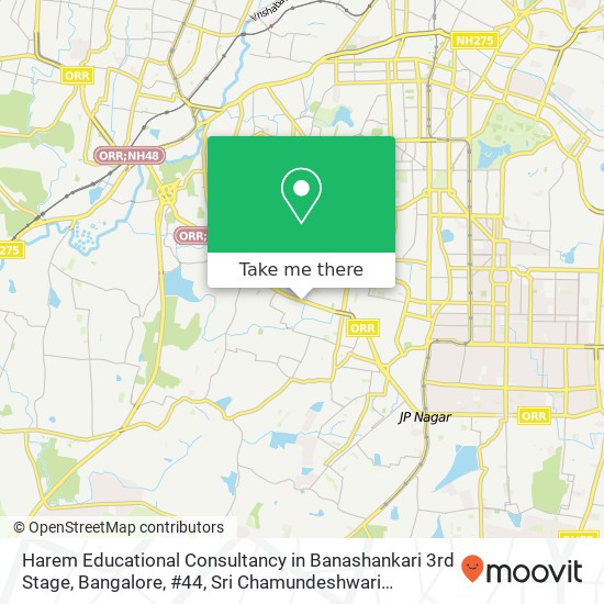 Harem Educational Consultancy in Banashankari 3rd Stage, Bangalore, #44, Sri Chamundeshwari Complex map