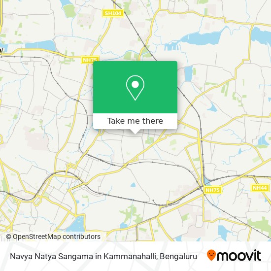 Navya Natya Sangama in Kammanahalli map