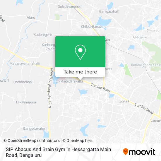SIP Abacus And Brain Gym in Hessargatta Main Road map