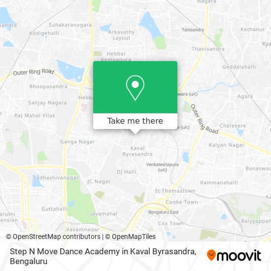 Step N Move Dance Academy in Kaval Byrasandra map