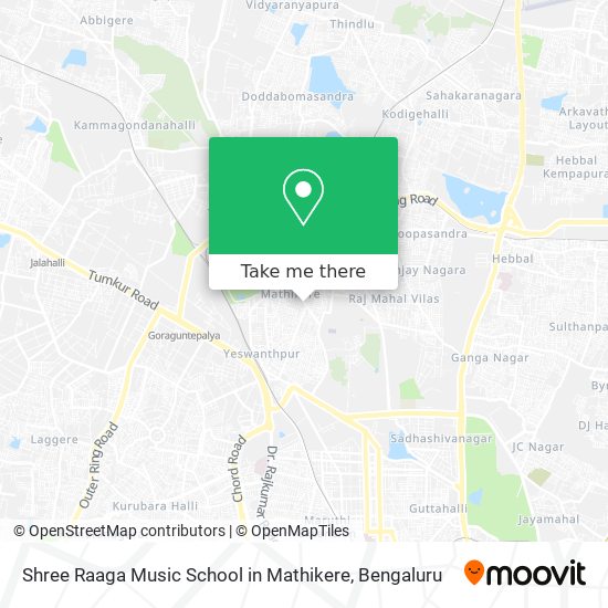 Shree Raaga Music School in Mathikere map