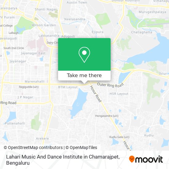 Lahari Music And Dance Institute in Chamarajpet map