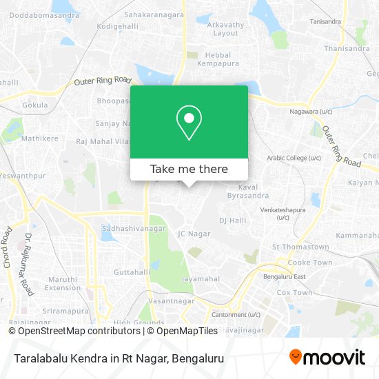 Taralabalu Kendra in Rt Nagar map