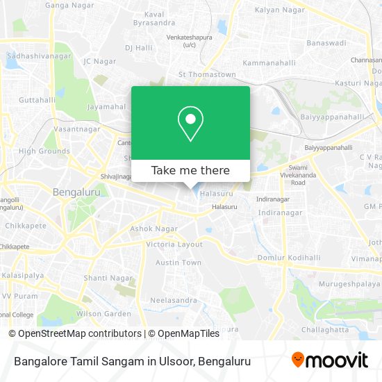 Bangalore Tamil Sangam in Ulsoor map