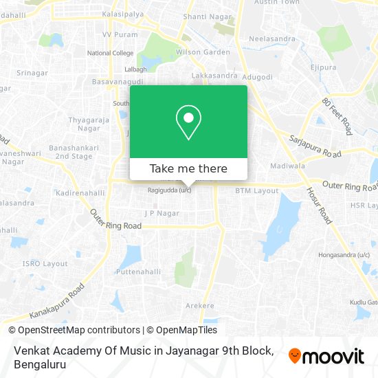 Venkat Academy Of Music in Jayanagar 9th Block map