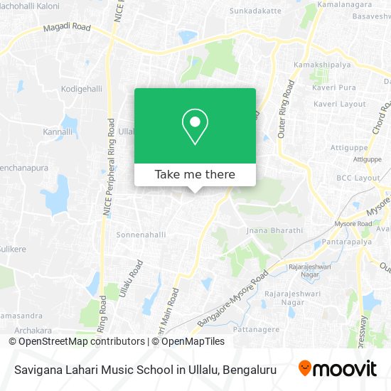 Savigana Lahari Music School in Ullalu map