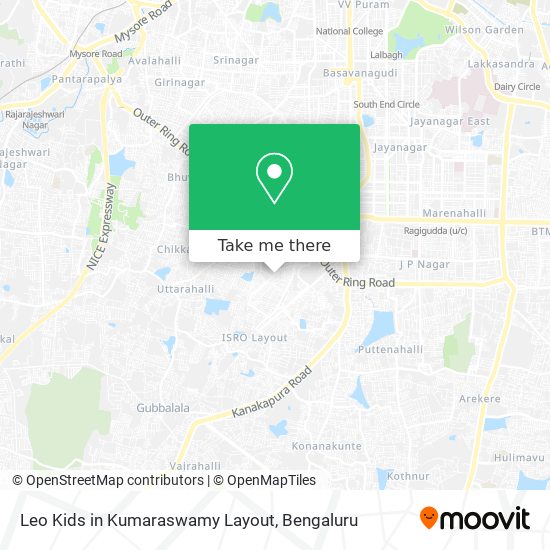 Leo Kids in Kumaraswamy Layout map