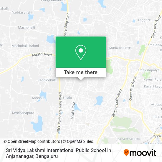 Sri Vidya Lakshmi International Public School in Anjananagar map