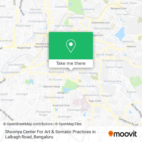 Shoonya Center For Art & Somatic Practices in Lalbagh Road map