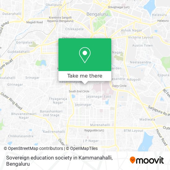 Sovereign education society in Kammanahalli map