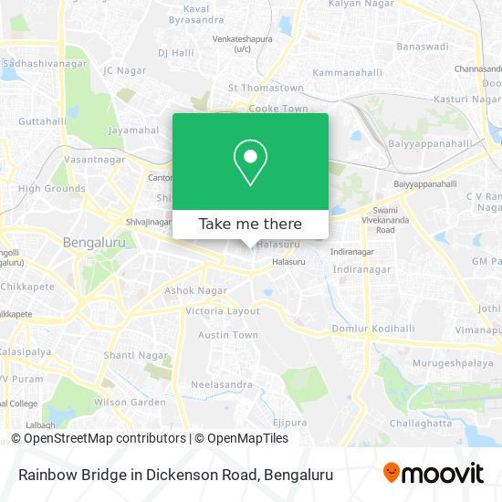Rainbow Bridge in Dickenson Road map