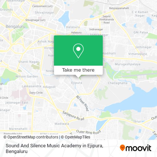Sound And Silence Music Academy in Ejipura map