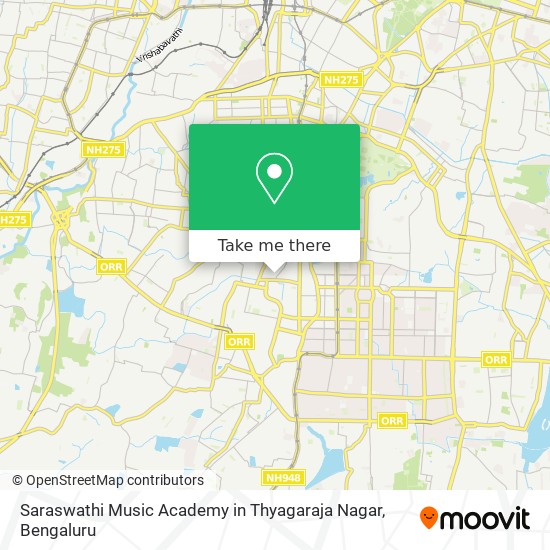 Saraswathi Music Academy in Thyagaraja Nagar map