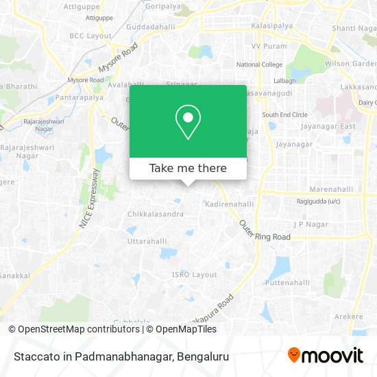 Staccato in Padmanabhanagar map