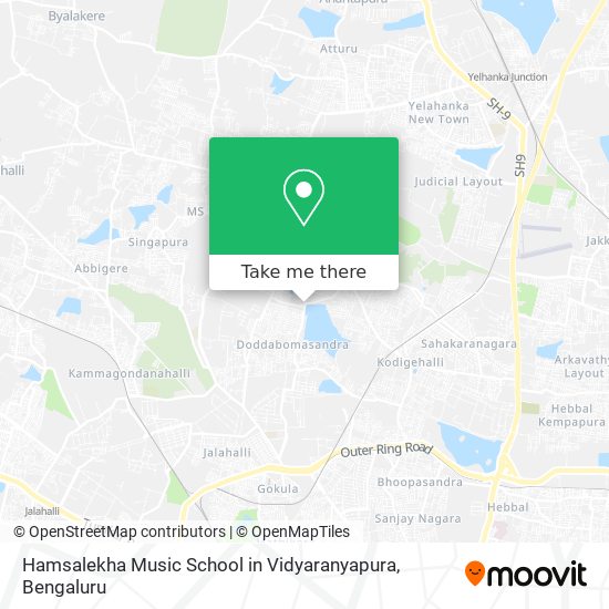 Hamsalekha Music School in Vidyaranyapura map