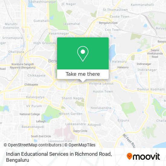 Indian Educational Services in Richmond Road map