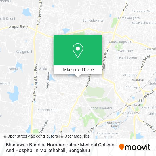 Bhagawan Buddha Homoeopathic Medical College And Hospital in Mallathahalli map