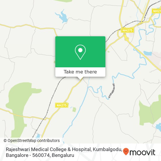 Rajeshwari Medical College & Hospital, Kumbalgodu, Bangalore - 560074 map