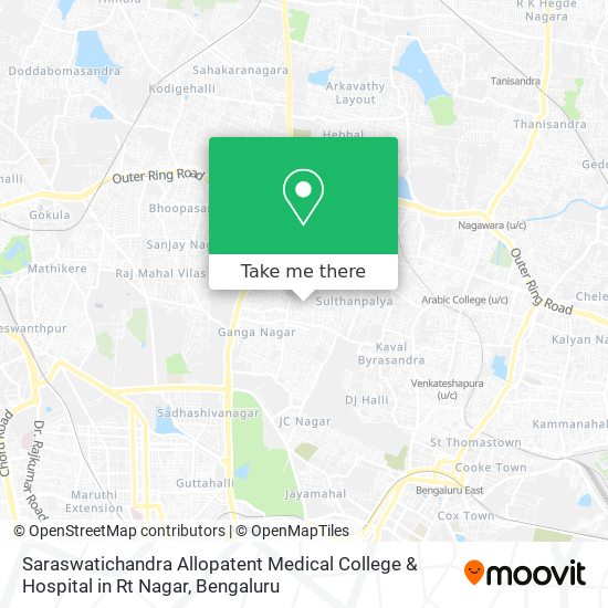 Saraswatichandra Allopatent Medical College & Hospital in Rt Nagar map