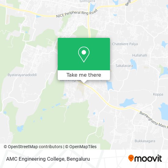 AMC Engineering College map