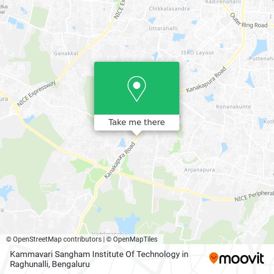 Kammavari Sangham Institute Of Technology in Raghunalli map