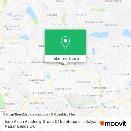 Indo Asian Academy Group Of Institutions in Kalyan Nagar map