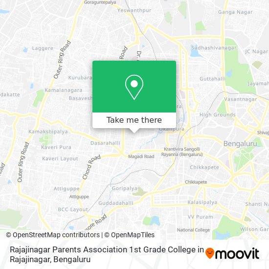 Rajajinagar Parents Association 1st Grade College in Rajajinagar map