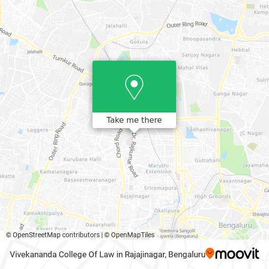 Vivekananda College Of Law in Rajajinagar map