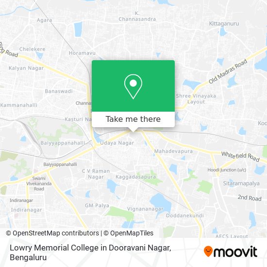 Lowry Memorial College in Dooravani Nagar map