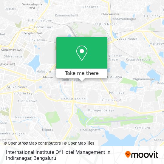 International Institute Of Hotel Management in Indiranagar map
