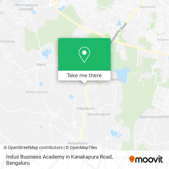 Indus Business Academy in Kanakapura Road map