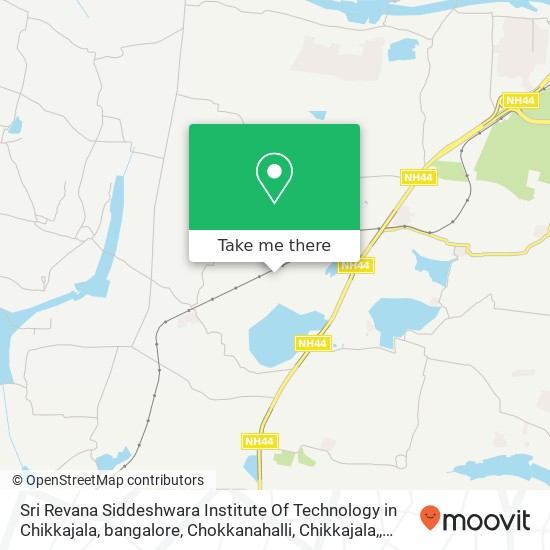 Sri Revana Siddeshwara Institute Of Technology in Chikkajala, bangalore, Chokkanahalli, Chikkajala, map