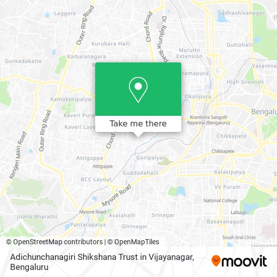 Adichunchanagiri Shikshana Trust in Vijayanagar map