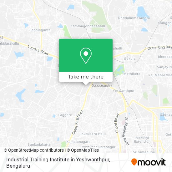 Industrial Training Institute in Yeshwanthpur map