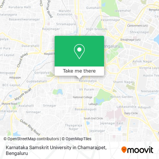 Karnataka Samskrit University in Chamarajpet map