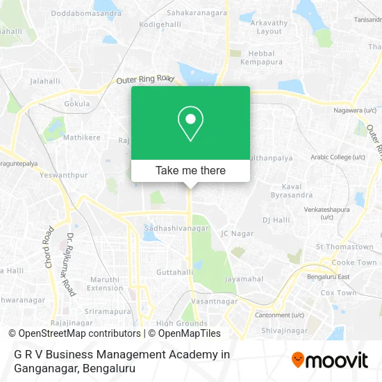 G R V Business Management Academy in Ganganagar map