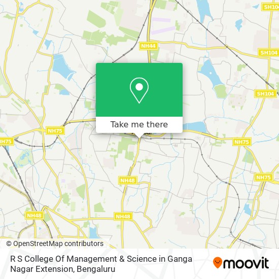 R S College Of Management & Science in Ganga Nagar Extension map