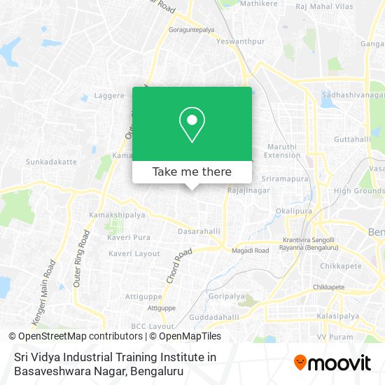Sri Vidya Industrial Training Institute in Basaveshwara Nagar map