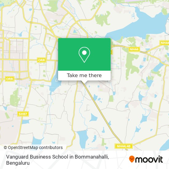 Vanguard Business School in Bommanahalli map