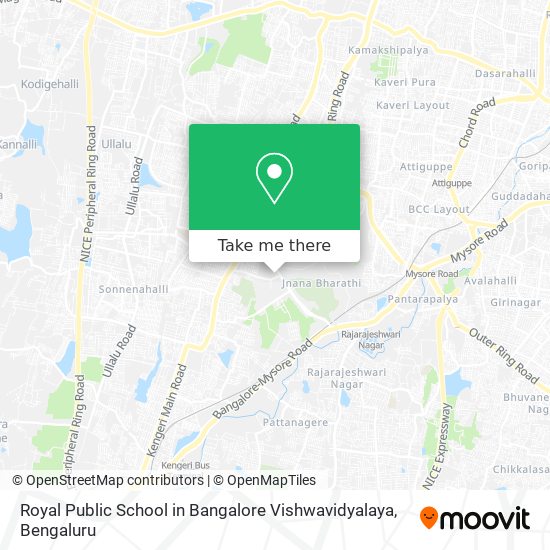 Royal Public School in Bangalore Vishwavidyalaya map