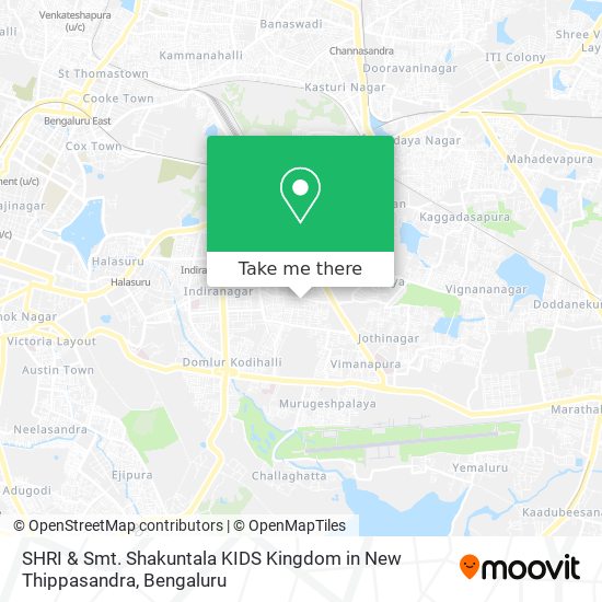 SHRI & Smt. Shakuntala KIDS Kingdom in New Thippasandra map