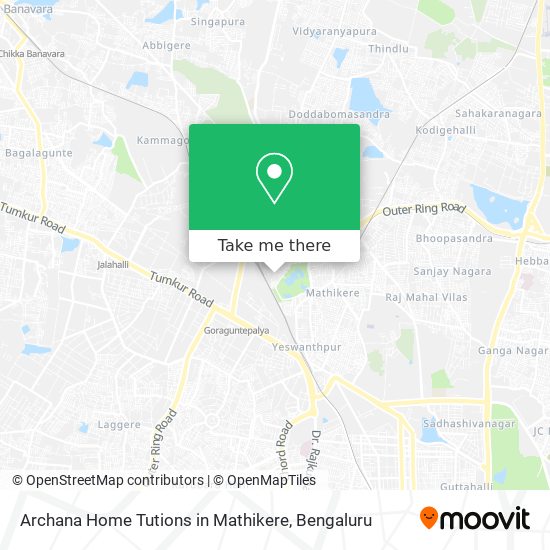 Archana Home Tutions in Mathikere map