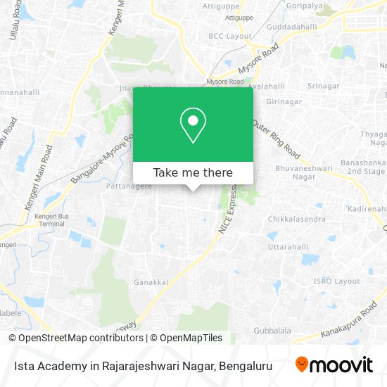 Ista Academy in Rajarajeshwari Nagar map