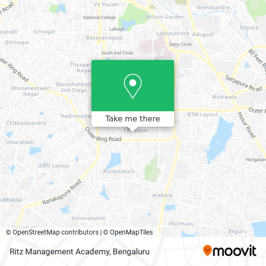 Ritz Management Academy map