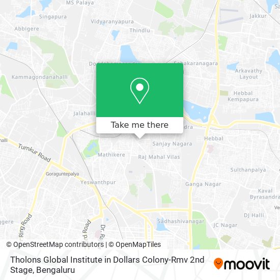 Tholons Global Institute in Dollars Colony-Rmv 2nd Stage map
