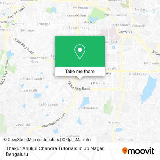Thakur Anukul Chandra Tutorials in Jp Nagar map