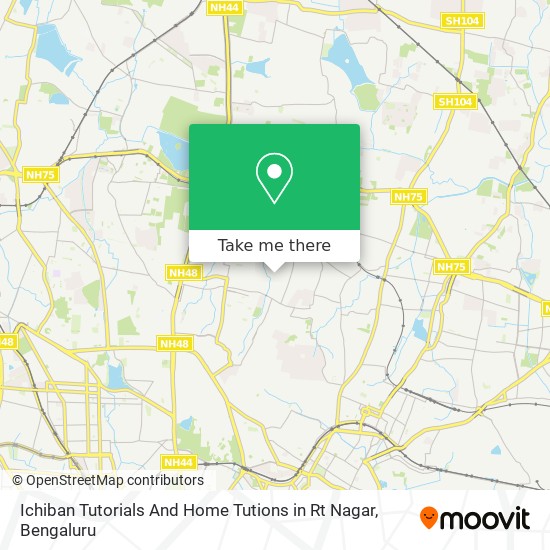 Ichiban Tutorials And Home Tutions in Rt Nagar map