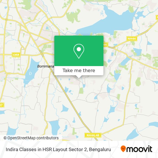 Indira Classes in HSR Layout Sector 2 map