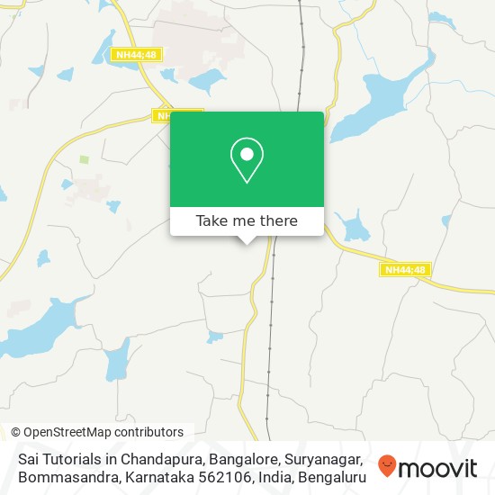 Sai Tutorials in Chandapura, Bangalore, Suryanagar, Bommasandra, Karnataka 562106, India map