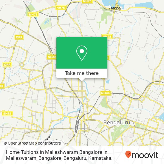 Home Tuitions in Malleshwaram Bangalore in Malleswaram, Bangalore, Bengaluru, Karnataka 560003, Ind map